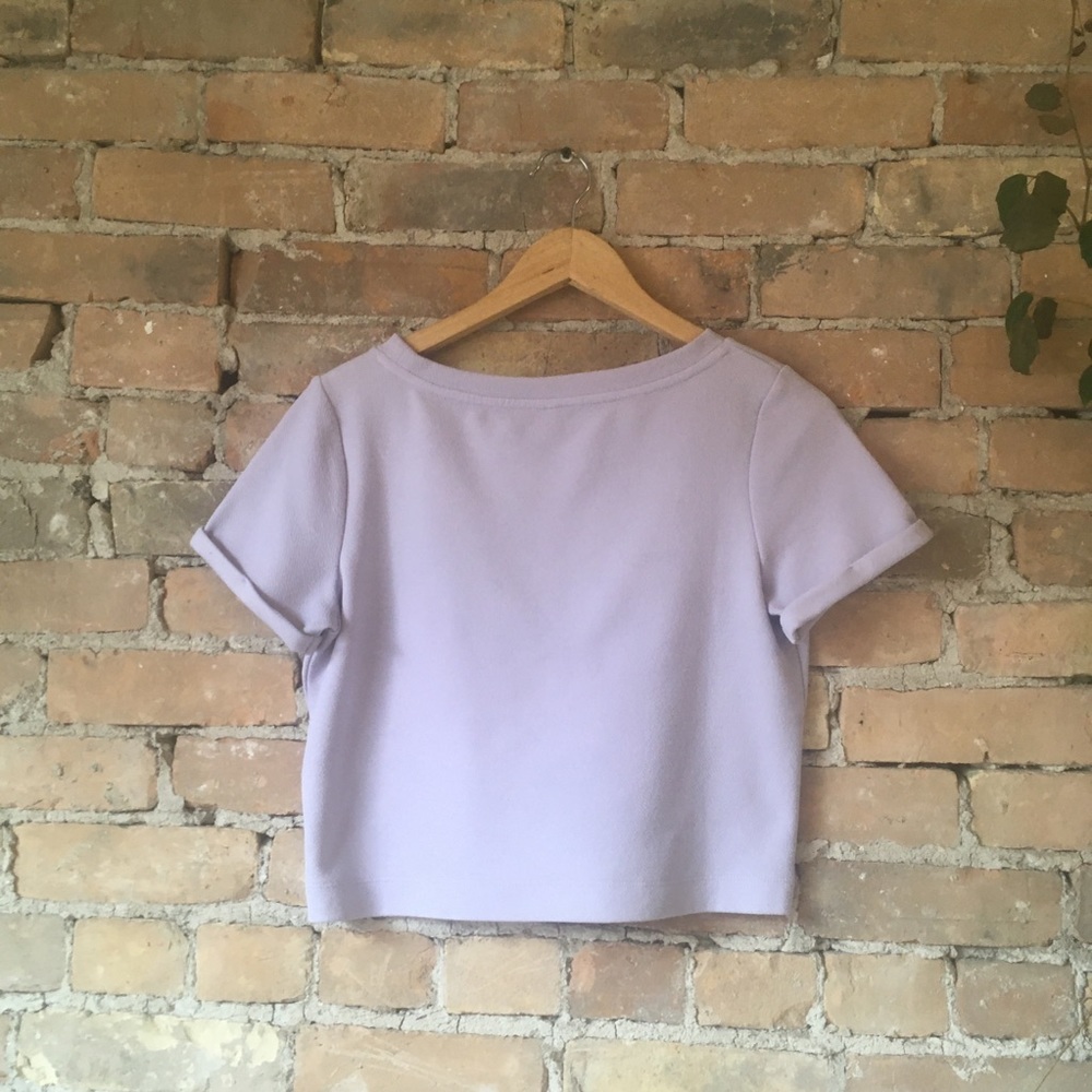 Twik Lavender Crop Top - Picture 4 of 5